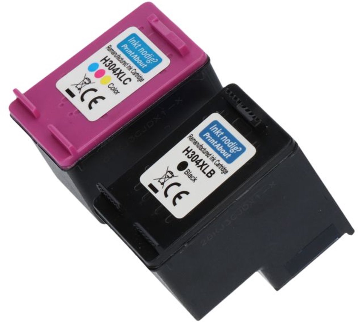 PrintAbout Huismerk HP 304XL (3JB05AE) Inktcartridge Zwart + 3-kleuren Voordeelbundel Hoge capaciteit