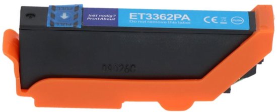 PrintAbout huismerk Inktcartridge 33 (C13T33424012) Cyaan geschikt voor Epson