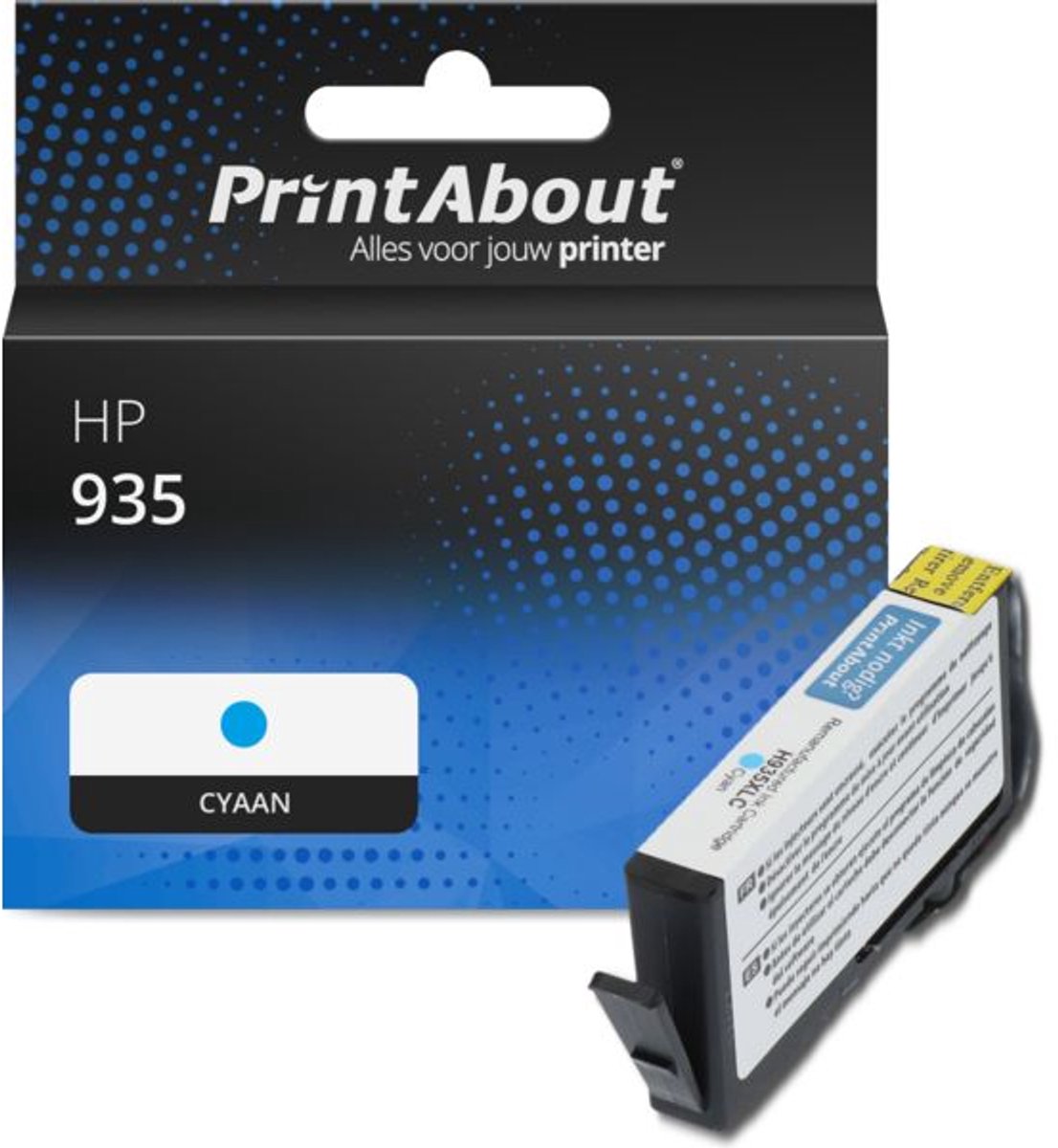 PrintAbout Huismerk HP 935 (C2P20AE) Inktcartridge Cyaan