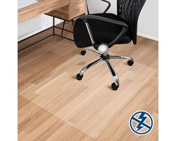 FLOORDIREKT Bureaustoelmat - Performa - Voor harde vloeren - Polycarbonaat - Antistatisch - 114 x 150 cm - Rechthoekig