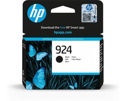 HP 924 - Inktcartridge - Origineel - Standaard Rendement - Zwart