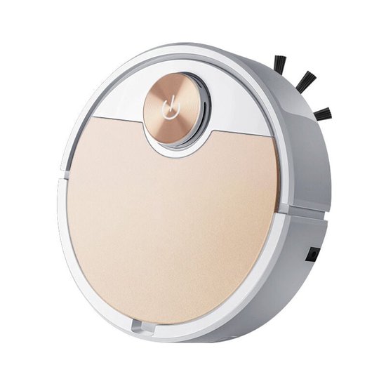 Robot Stofzuiger Mop – Laser Navigatie, Multi-Vloer Mapping, Verwijdering van Dierharen & Stof, 90-Minuten Werkduur, Verstelbare Watertank, WiFi 2.4GHz