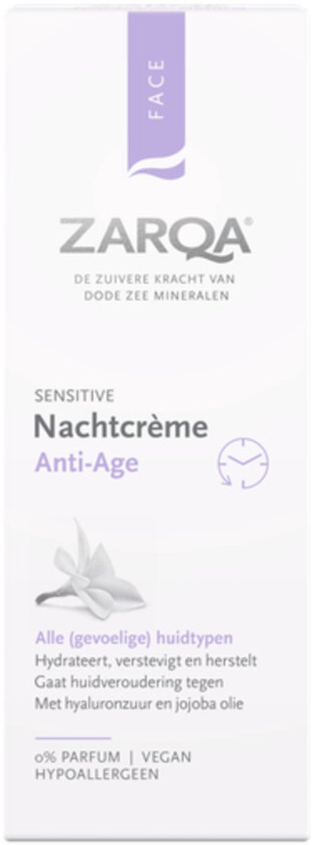 Bol.com Zarqa Anti-Age Nachtcrème - 3 x 50 ml - Voordeelverpakking aanbieding