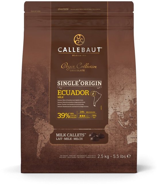 Callebaut Arriba chocolat au lait callets 2,5 KG
