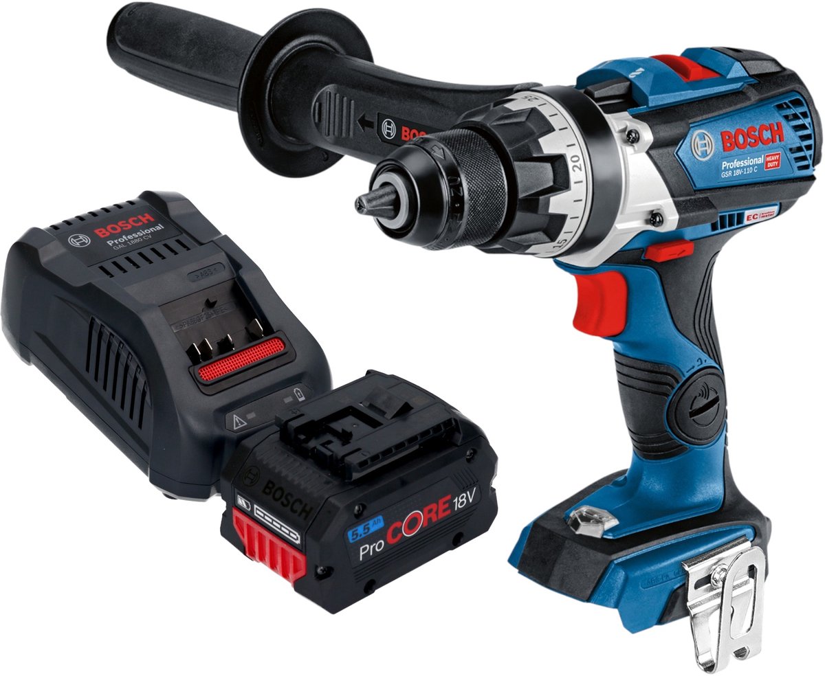 Bosch GSR 18V-110 C Accuboormachine 18V 110Nm Brushless Solo ( 06019G0108 ) - zonder accu, zonder oplader