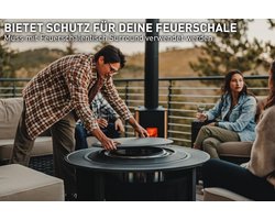 Solo Stove Surround Oppervlak voor Ranger en Bonfire | Heavy Duty Fire Pit Cover Koudgewalst staal Diameter 60,3 cm | Gewicht 3,2 kg