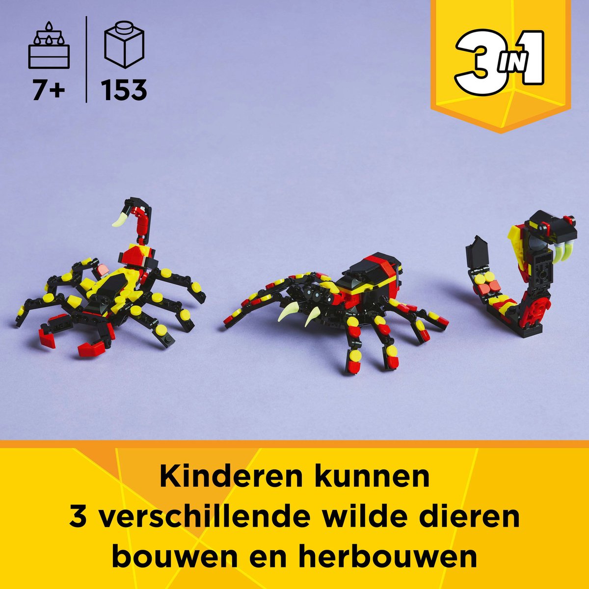 LEGO Creator 3in1 Wilde dieren: spannende spin - 31159 — afbeelding 5