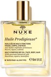 Nuxe Huile Prodigieuse multi-purpose dry oil in een glazen fles met gouden dop. 50 ml.
