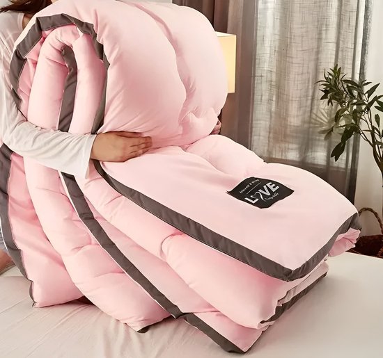 Dekbedovertrek Tweepersoonsbed Kerst Zacht Microvezel Beddengoed Quilt Cover Set 3 Stks met Ritssluiting en 2 Kussenslopen