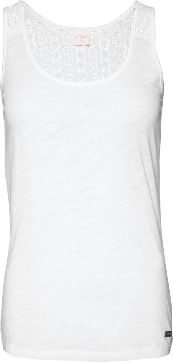 Protest Beccles 20 – Tanktop Dames – Mouwloos – Ronde hals Wit