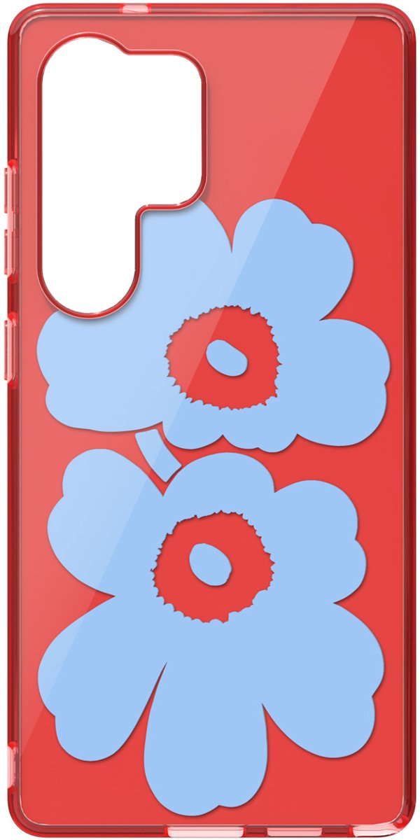 Samsung Galaxy S25 Ultra Hoesje - Unikko Hybrid Case - Marimekko - Rood