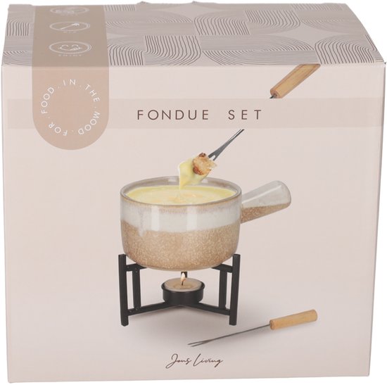 JENS Living Fondue Set Taupe van JENS Living — afbeelding 5