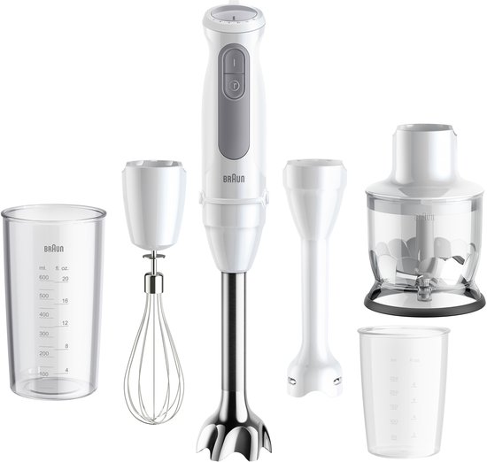 Braun MultiQuick 5 MQ50.220M - Staafmixer - Geschikt voor babyhapjes - Wit