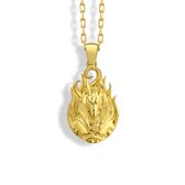God of death Anubis ketting Gold Polished 26 inches