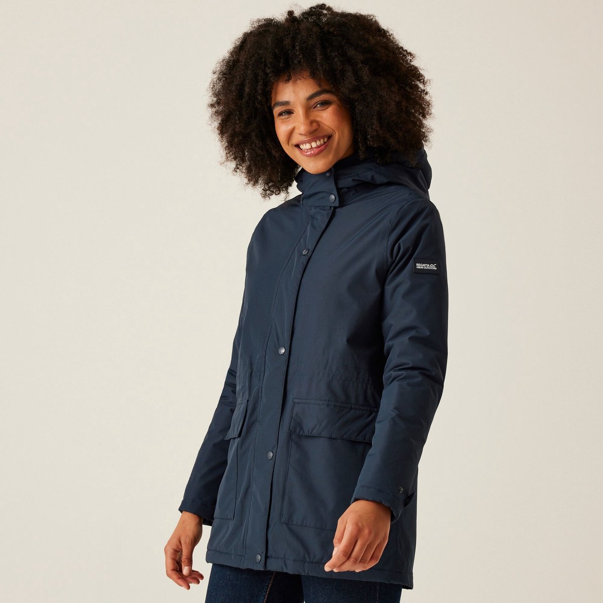 Regenjas Wandelen Dames Waterdicht Ademend Lichtgewicht Blauw