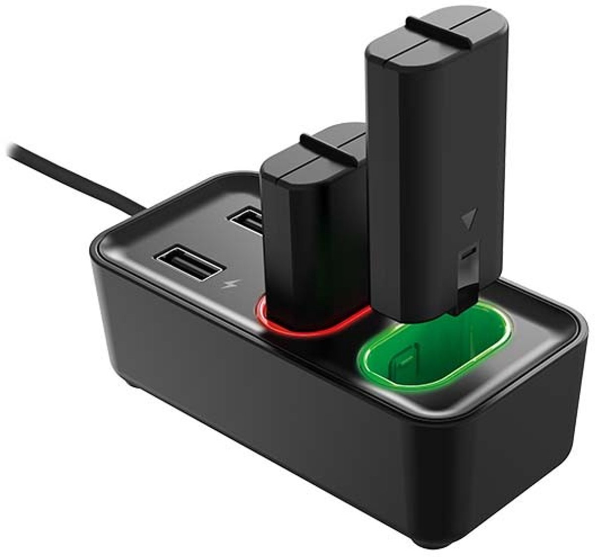 Subsonic Xbox Controller Oplaadstation - Batterij Kit - 1200 mAh - USB Hub - Snelladen