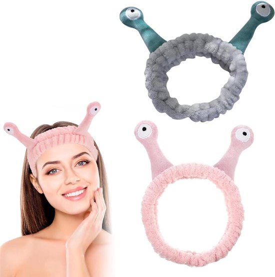 Molain Spa hoofdband, strik haarbanden make-up hoofdbanden vrouwen koraal fleece elastische hoofdband wassen gezicht haar wrap voor wassen gezicht douche sport schoonheid huidverzorging (paars