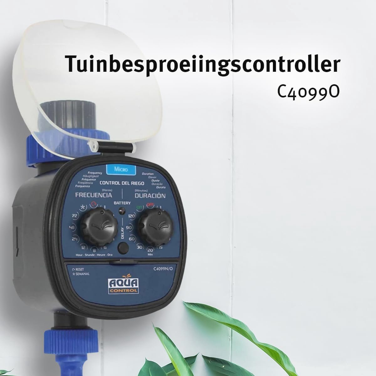 Irrigatiesysteem Programmeur met 2 Uitgangen - Automatische Watertimer voor Tuin | Druk 0,5 - 6 bar | Instelbare Frequentie en Duur