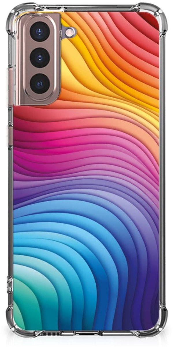 Shockproof Case voor Samsung Galaxy S21 Plus Regenboog