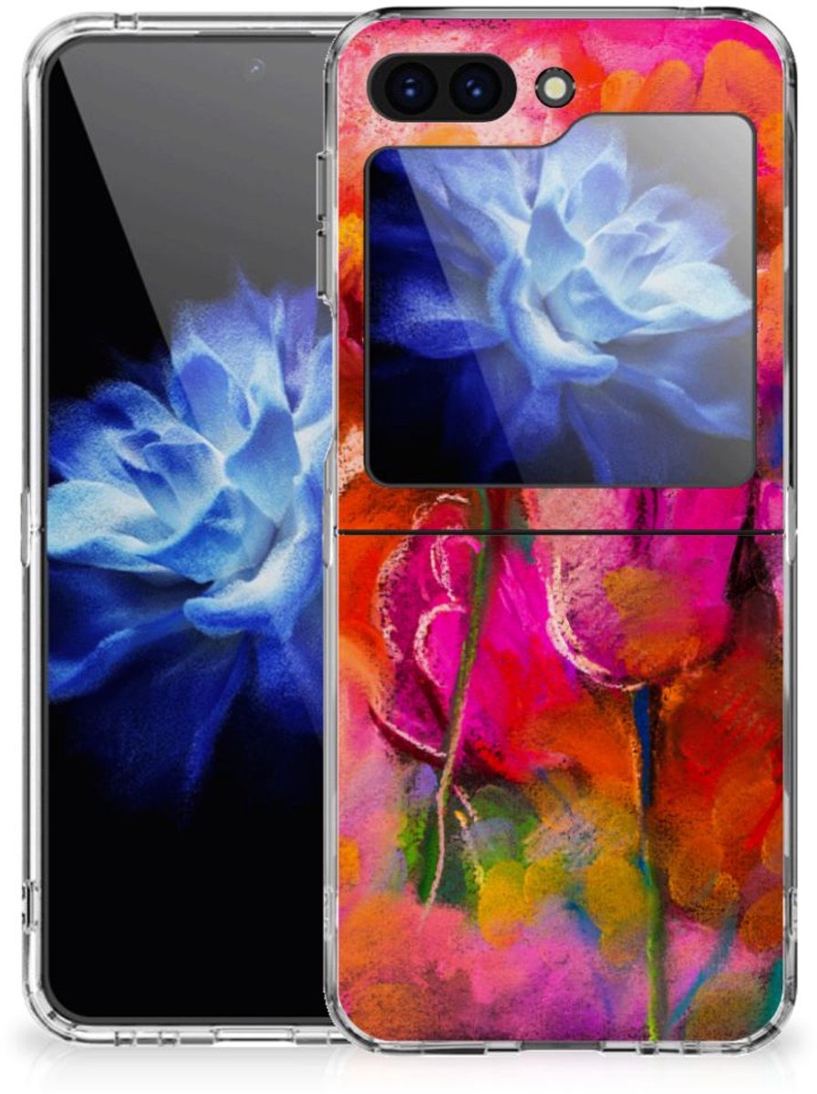 TPU Hoesje voor Hoesje maken Samsung Galaxy Z Flip 5 Tulips