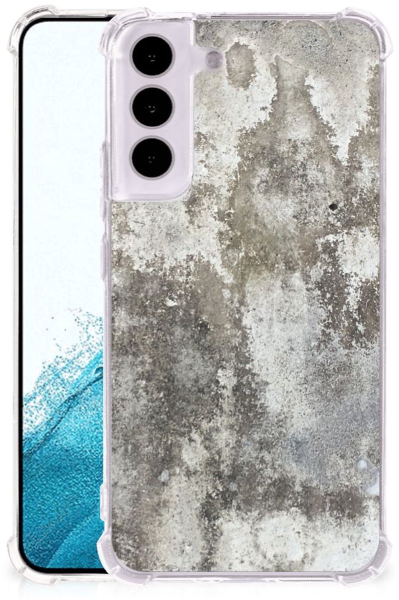 Samsung Galaxy S22 Anti-Shock Hoesje Beton Print