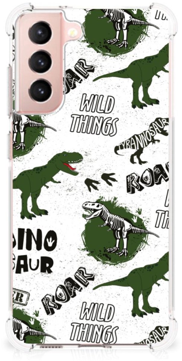 Case Anti-shock voor Samsung Galaxy S21 FE Dinosaurus