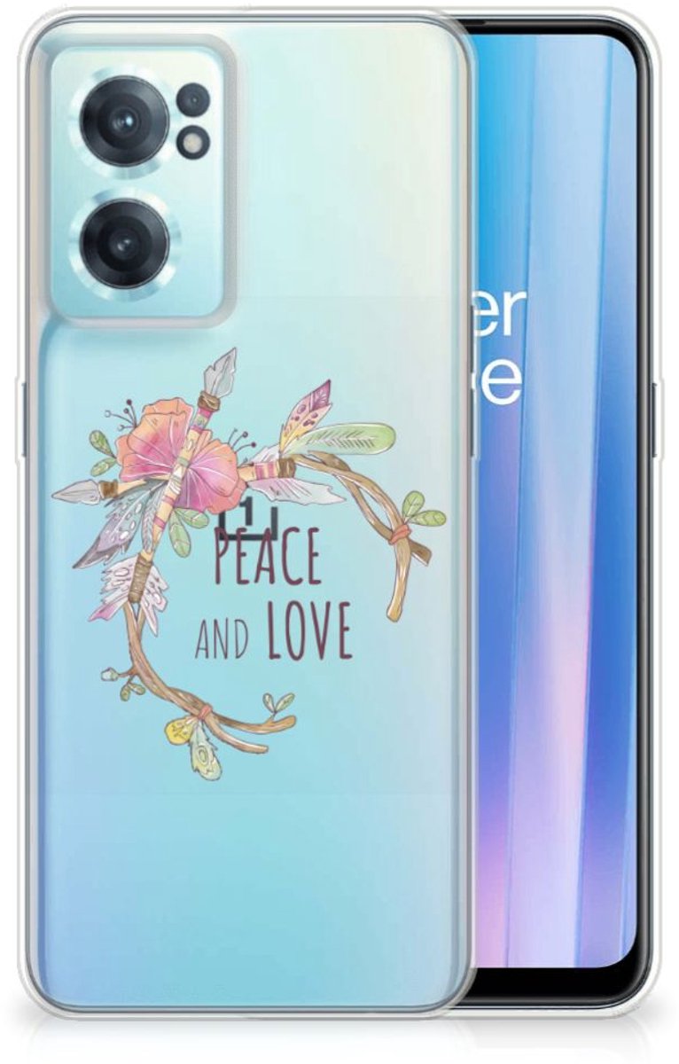 OnePlus Nord CE 2 5G Telefoonhoesje met Naam Boho Text