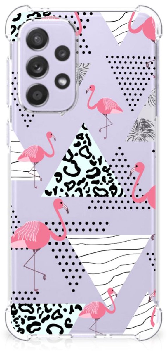 Samsung Galaxy A33 Case Anti-shock Flamingo Triangle
