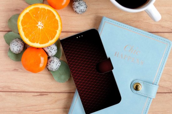 Etui pour téléphone portable OPPO A15 Etui pour téléphone avec photo à carreaux rouge