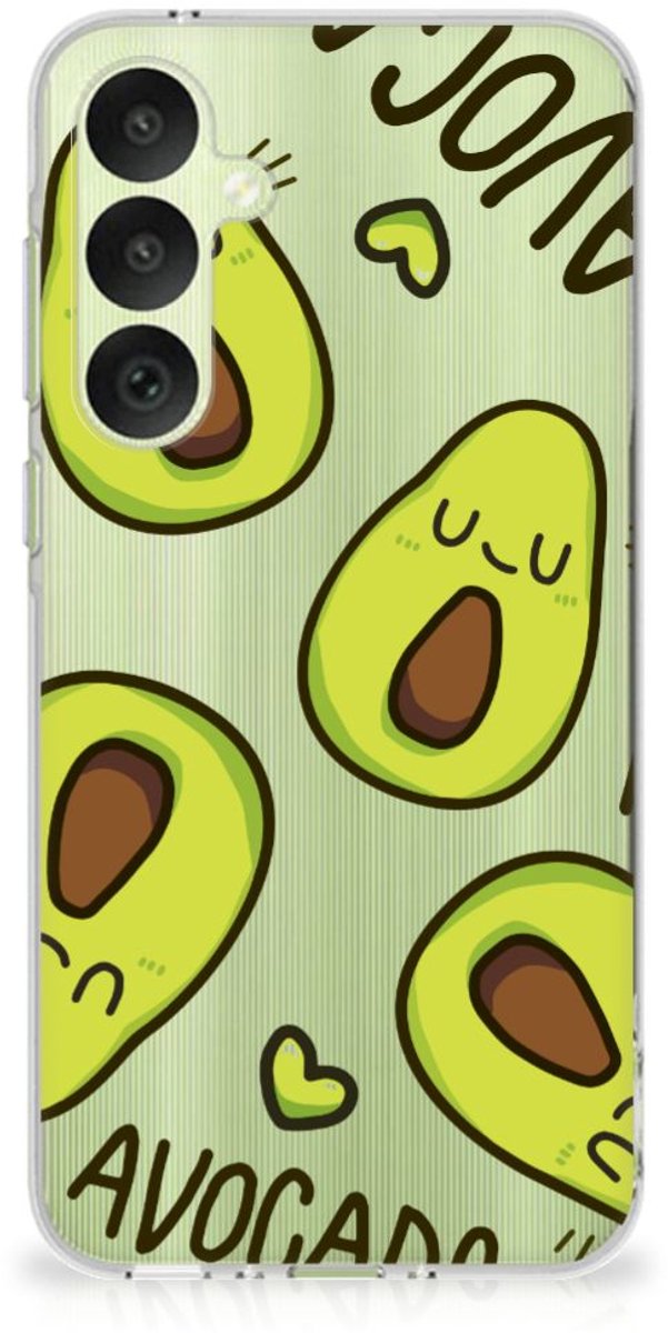 Samsung Galaxy A35 Telefoonhoesje met Naam Avocado Singing