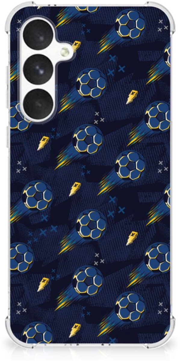 Doorzichtige Silicone Hoesje voor Samsung Galaxy A55 Voetbal