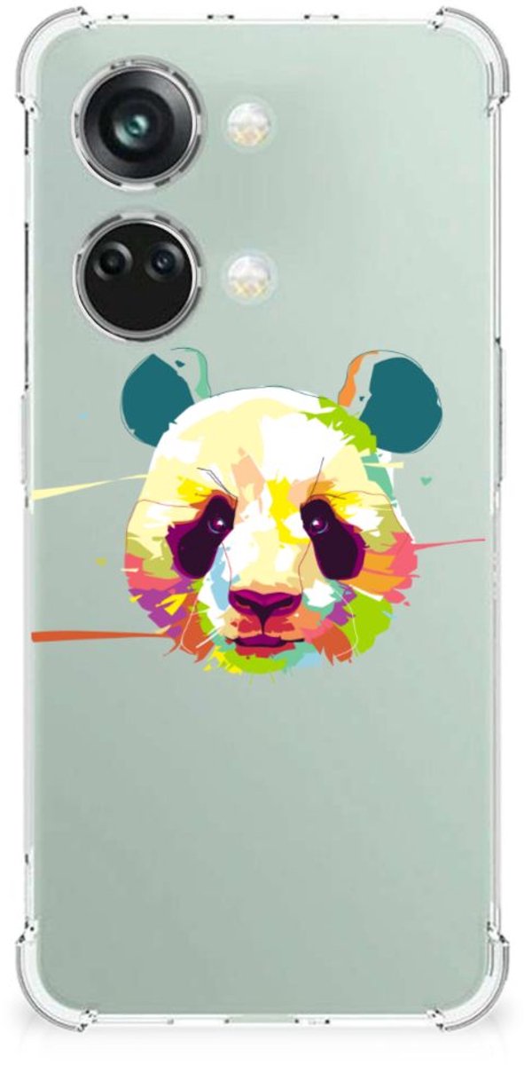 OnePlus Nord 3 Stevig Bumper Hoesje Panda Color