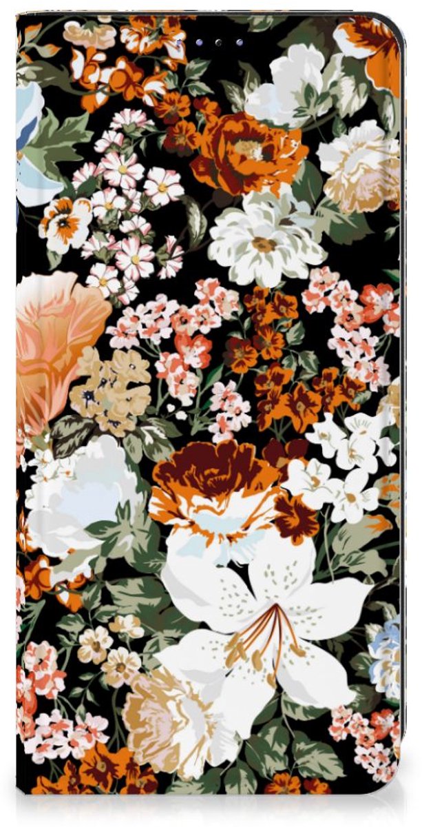 Smart Cover voor Samsung Galaxy A05 Dark Flowers