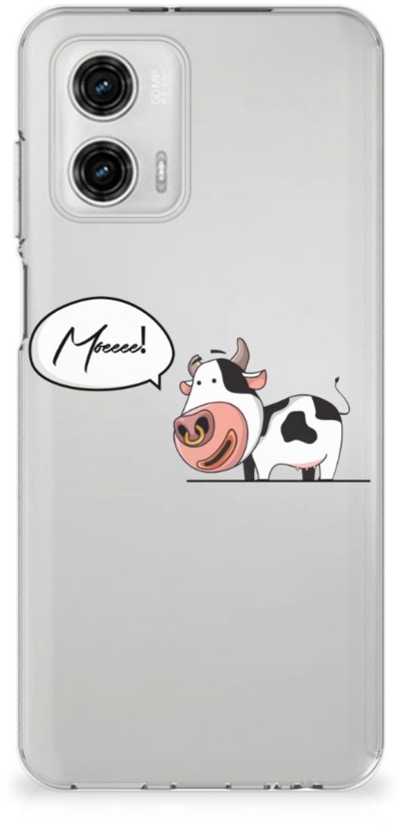 Motorola Moto G73 Telefoonhoesje met Naam Cheeky Cow