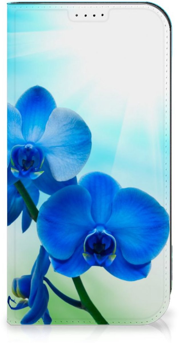 iPhone 15 Pro Max Smart Cover Orchidee Blauw - Cadeau voor je Moeder