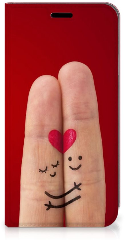 Couverture de livre iPhone XR avec fermeture magnétique Love