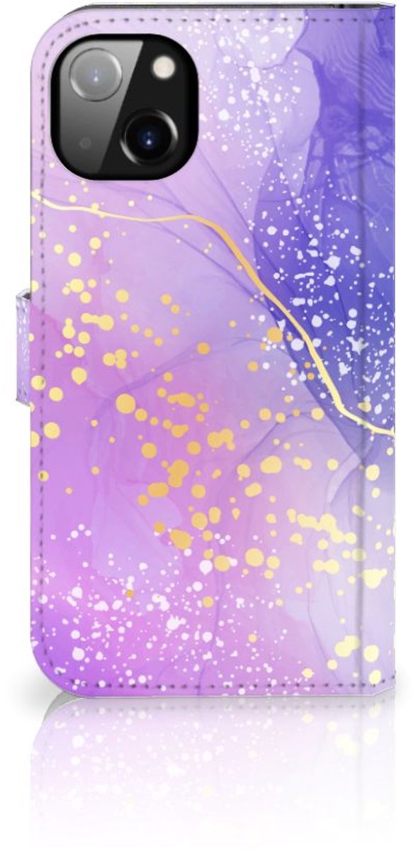 Hoesje voor iPhone 14 Plus Watercolor Paars