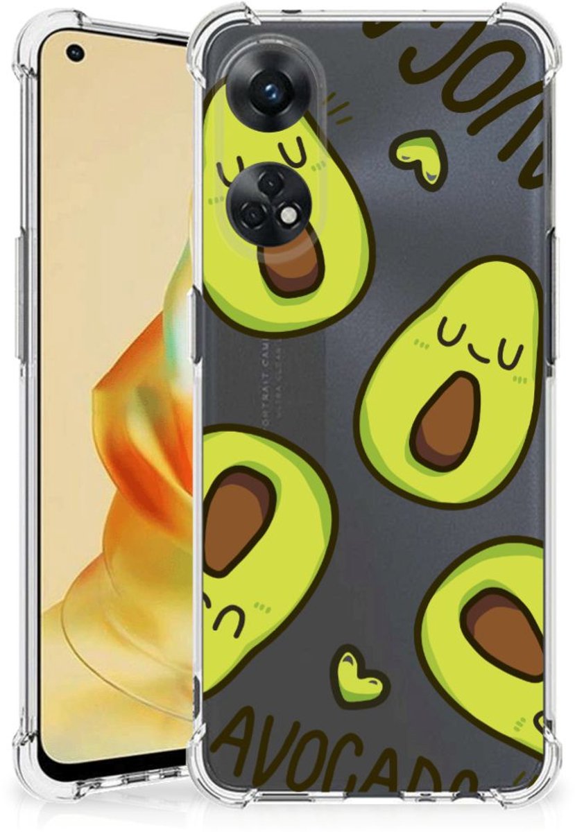 OPPO Reno8 T 4G Stevig Bumper Hoesje Avocado Singing