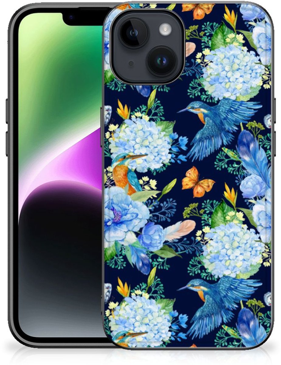 Dierenprint Telefoonhoesje voor iPhone 15 IJsvogel