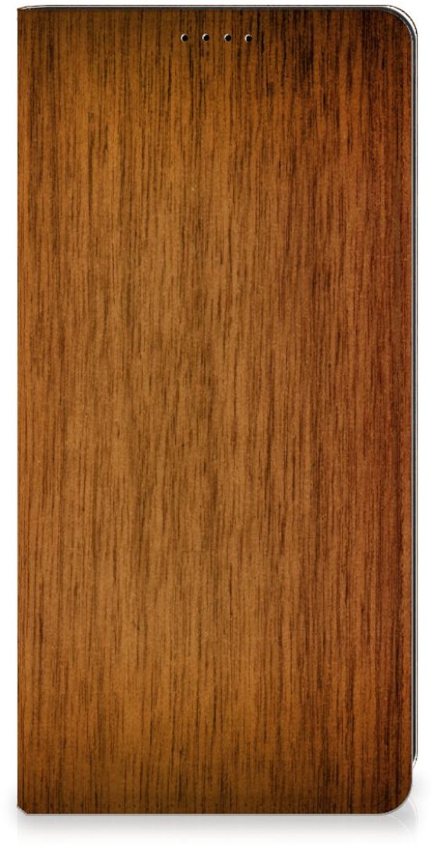 Book Case voor Samsung Galaxy S23 FE Book Wallet Case Donker Hout
