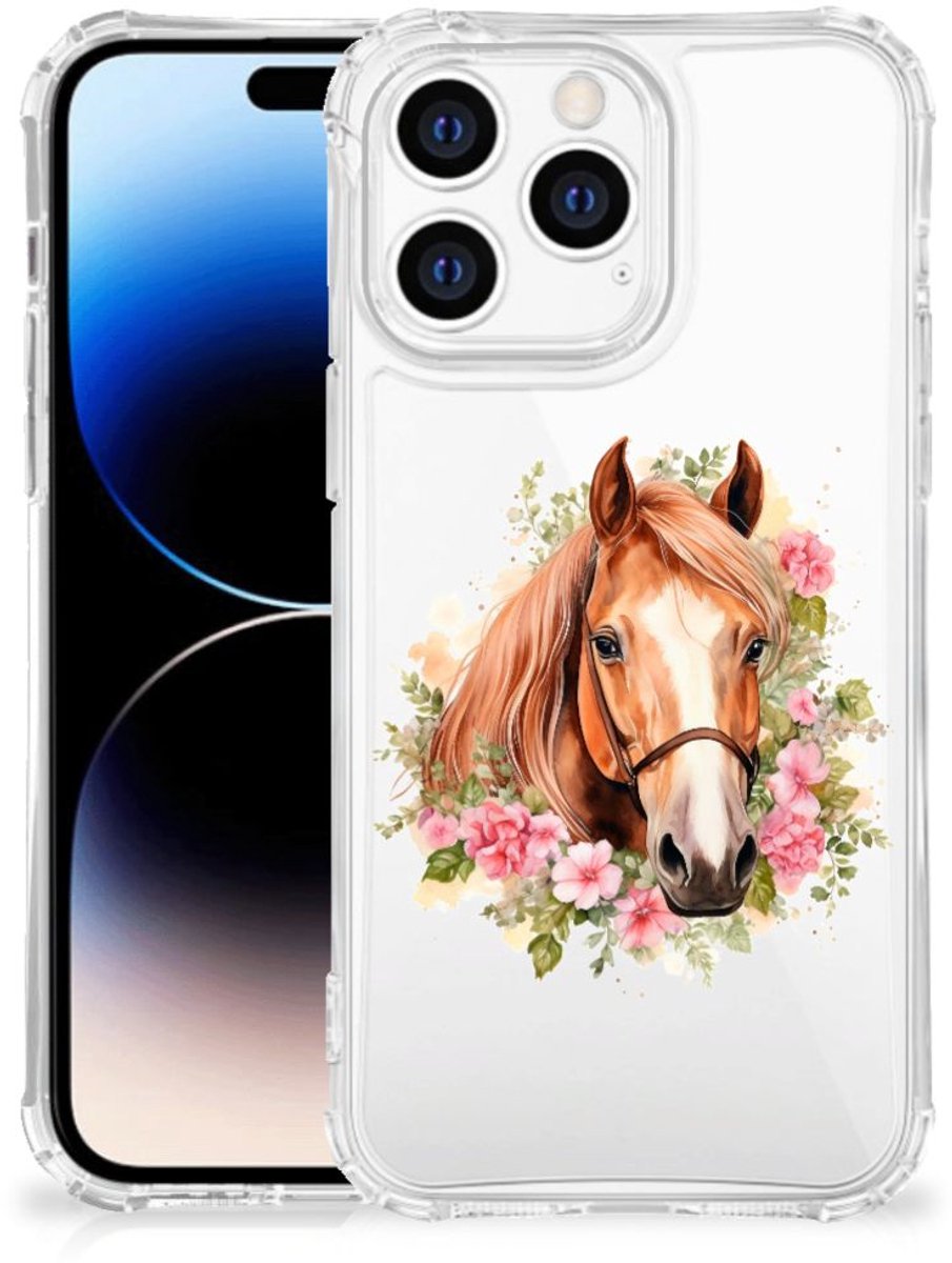 Case Anti-shock voor Apple iPhone 14 Pro Max Paard