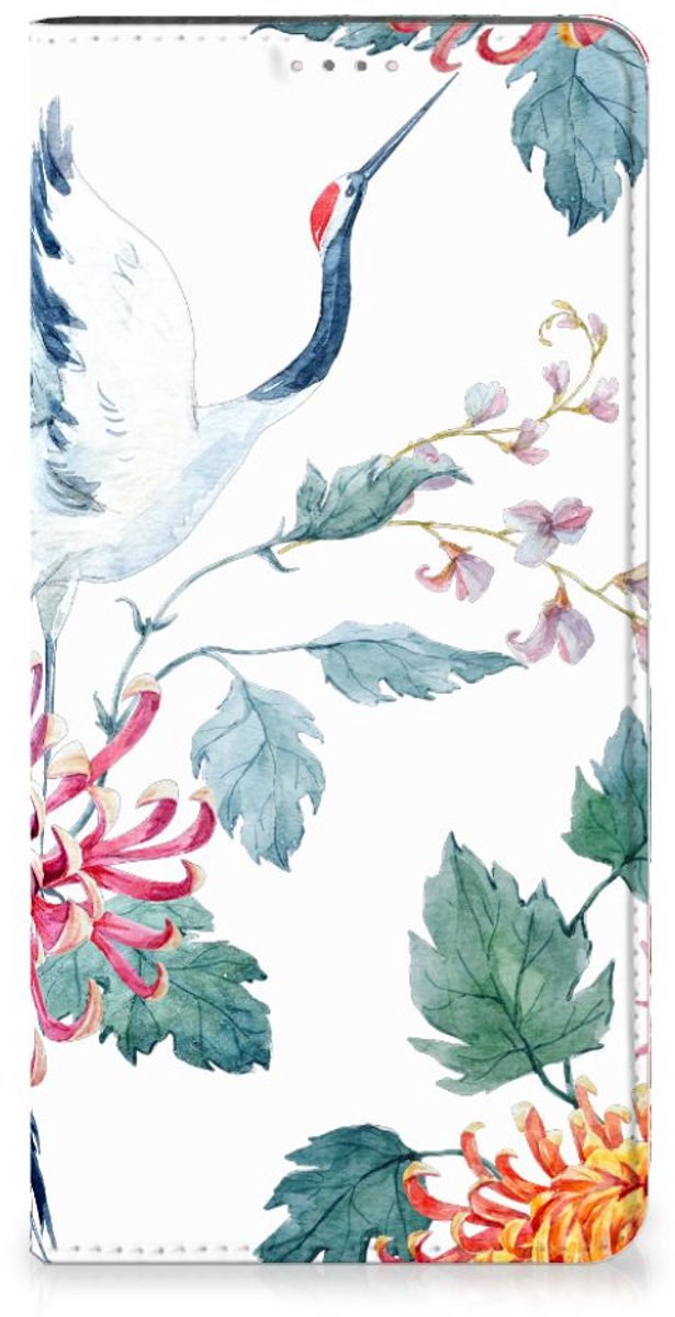 Samsung Galaxy A14 4G Hoesje maken Bird Flowers