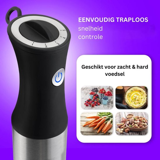 Veltro® Draadloze Staafmixer van Veltro — afbeelding 3