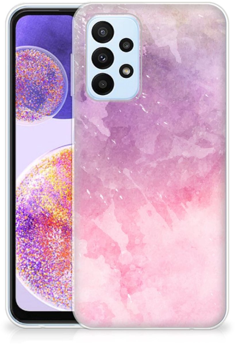 Hoesje maken Samsung Galaxy A23 Pink Purple Paint