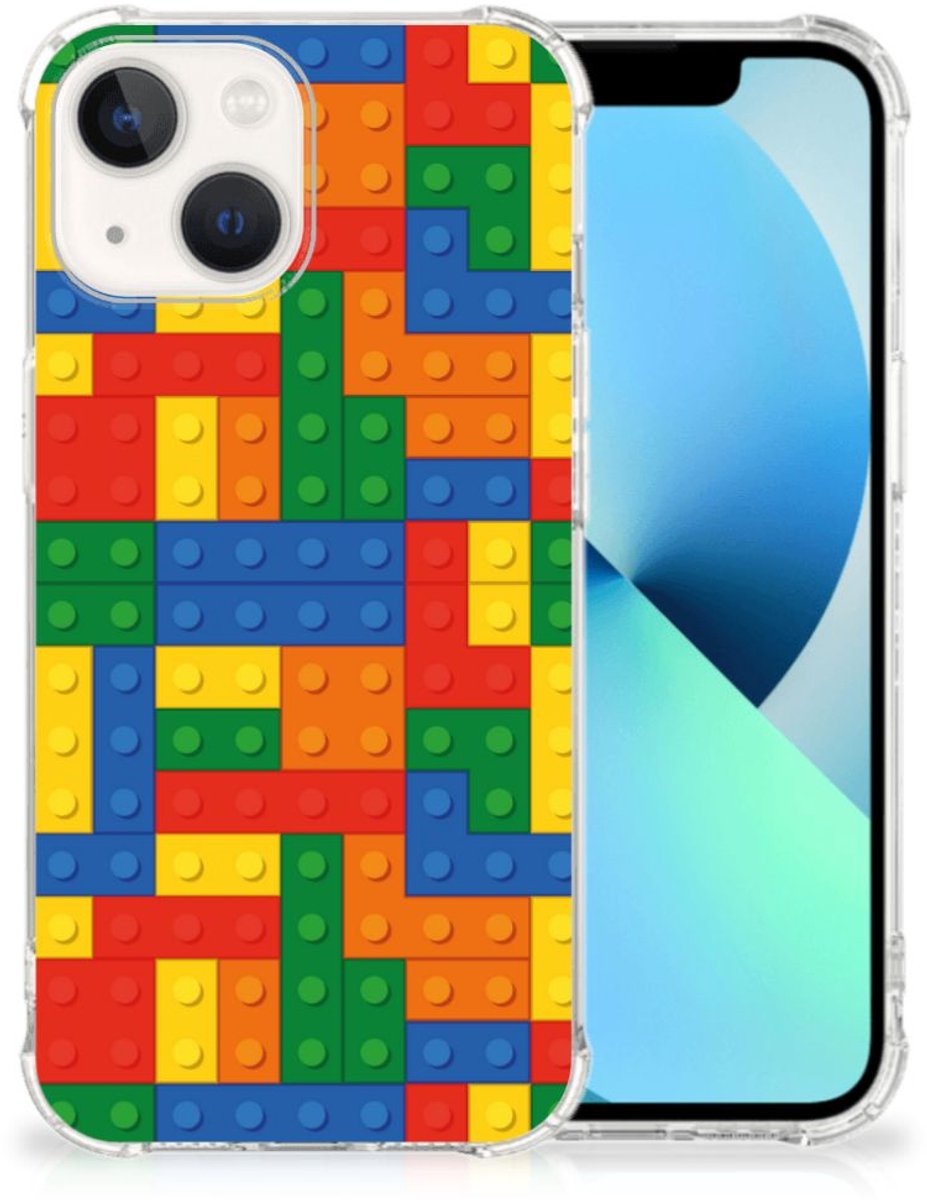 iPhone 13 Doorzichtige Silicone Hoesje Blokken