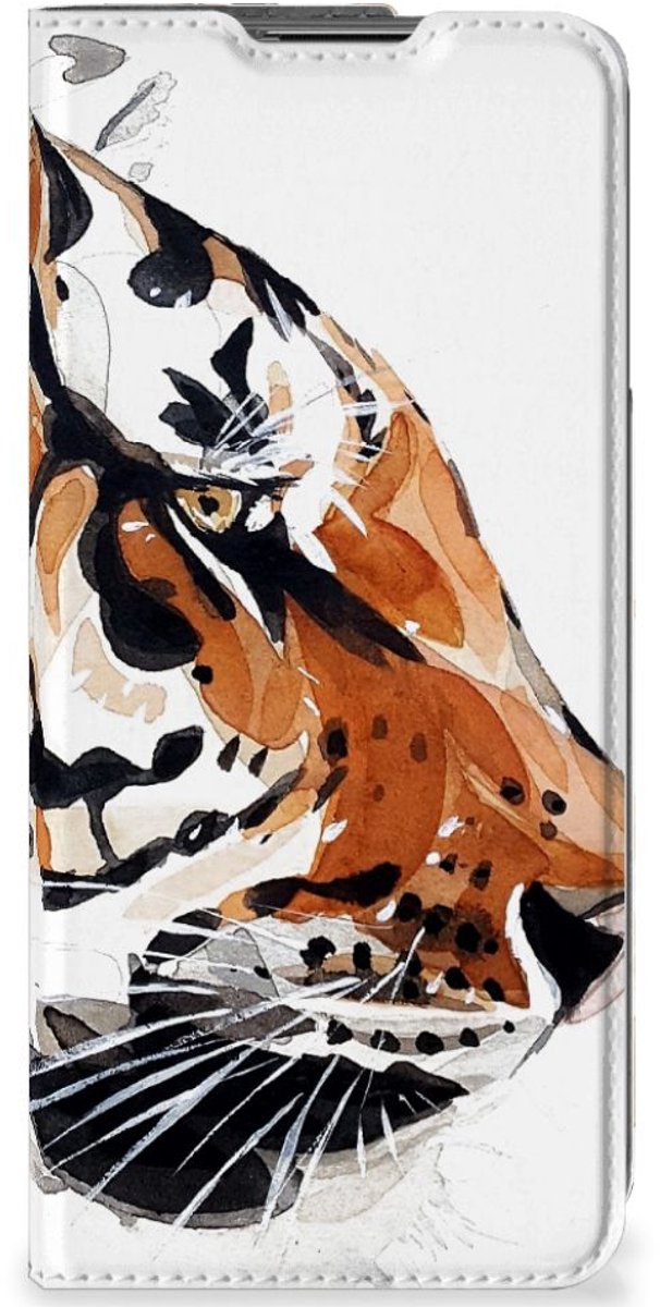Bookcase OnePlus Nord CE 2 5G Watercolor Tiger