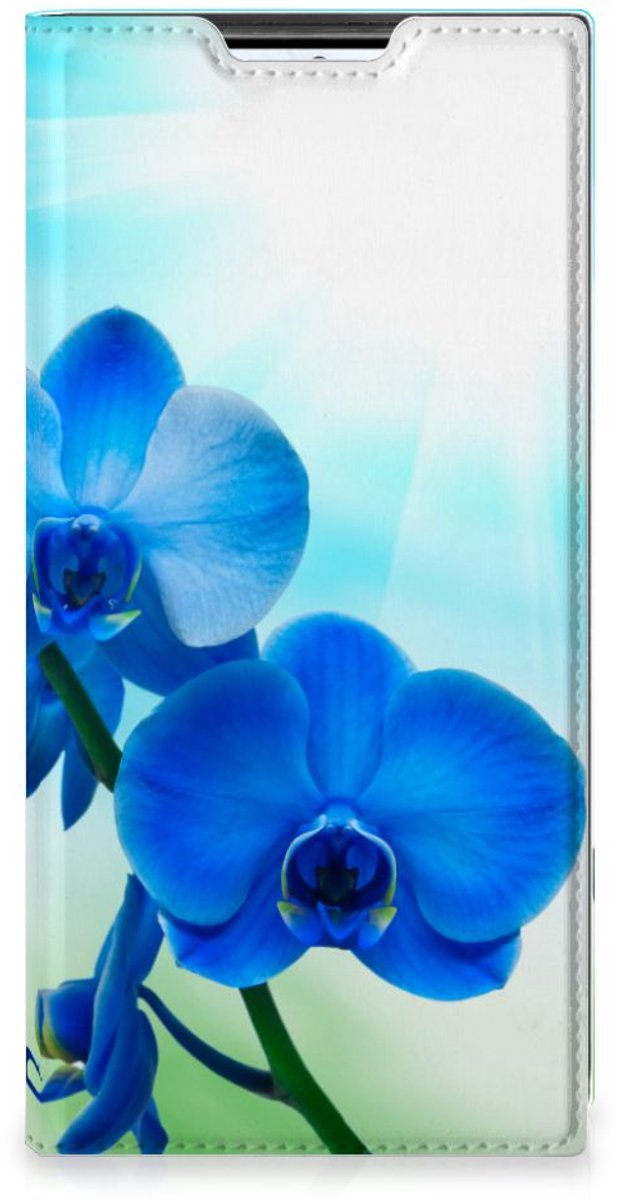 Samsung Galaxy S22 Ultra Smart Cover Orchidee Blauw - Cadeau voor je Moeder