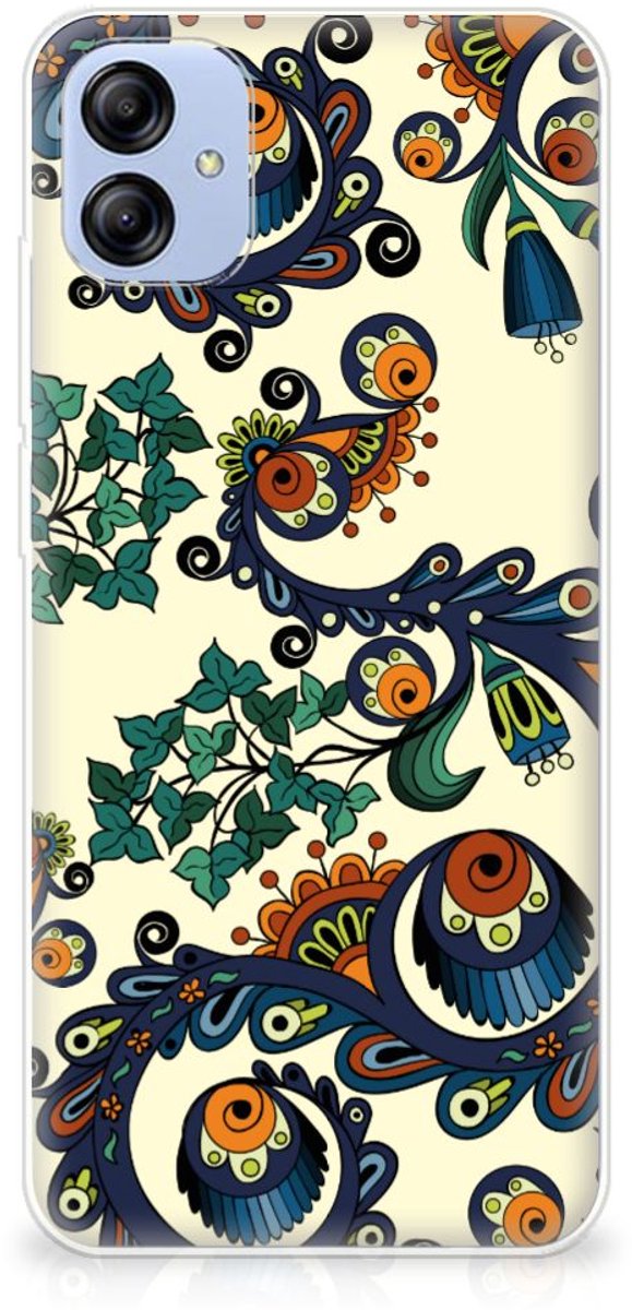 Siliconen Hoesje Samsung Galaxy A04e Barok Flower