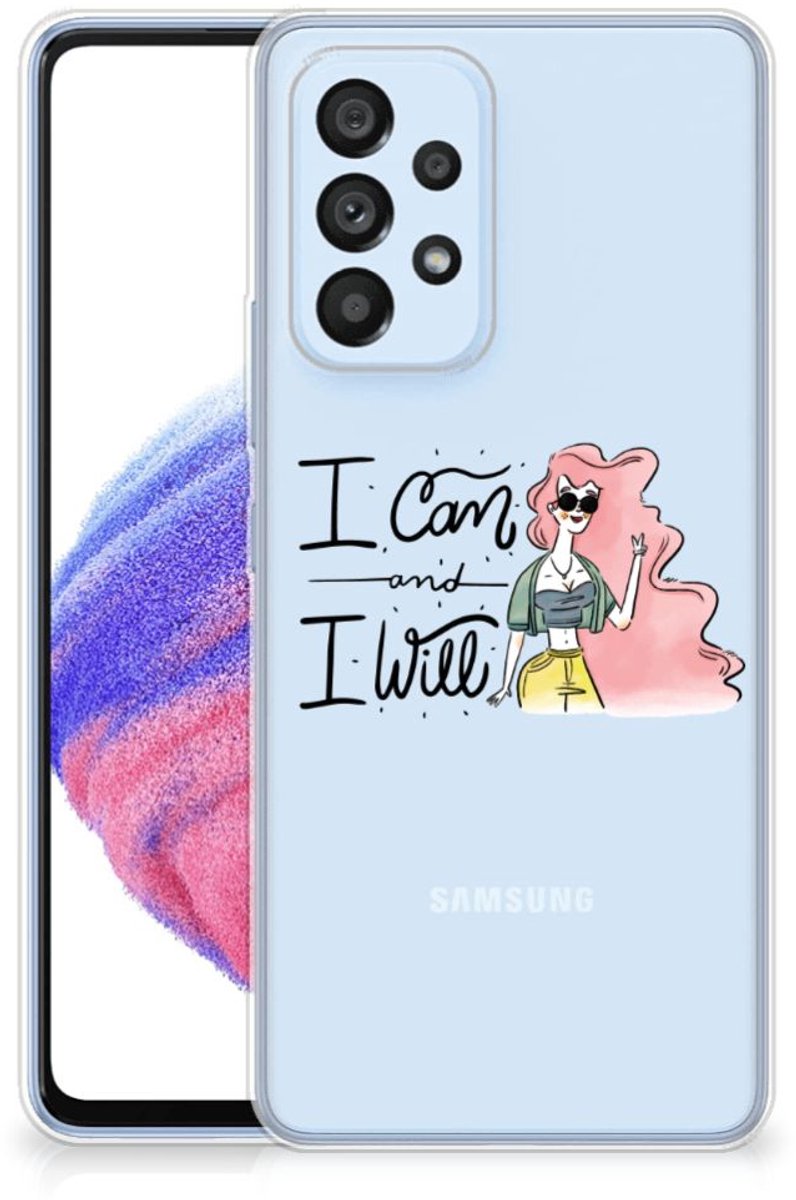 Samsung Galaxy A53 5G Telefoonhoesje met Naam i Can