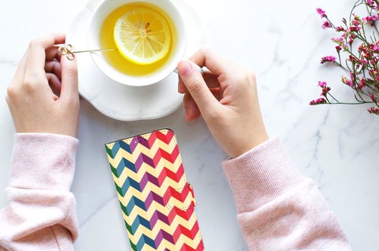 Flip Case pour Samsung Galaxy A23 Coque Zigzag Couleur